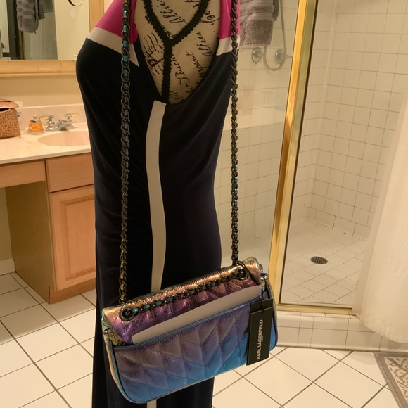 Karl Lagerfeld Paris Agyness (Mermaid Purse) Brand NEW must see gorgeous - Picture 10 of 14